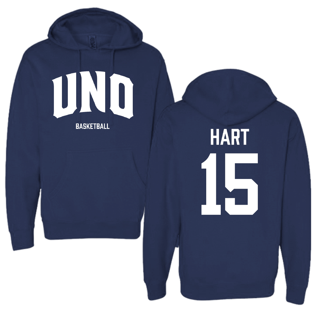 University of New Orleans Basketball (M) Navy Hoodie - #15 Carlos Hart