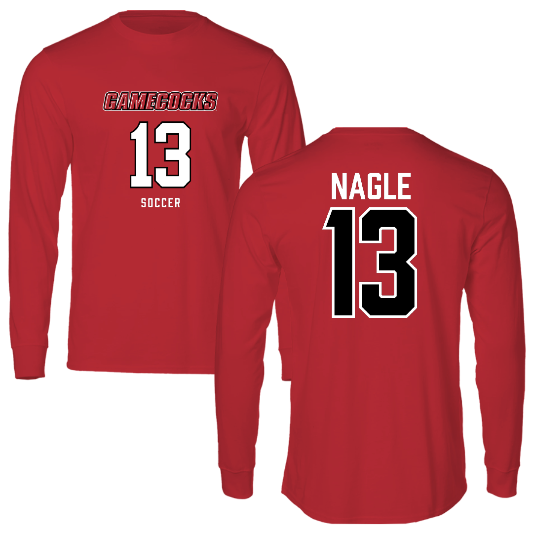 Jacksonville State University Soccer Red Long Sleeve - #13 Tia Nagle