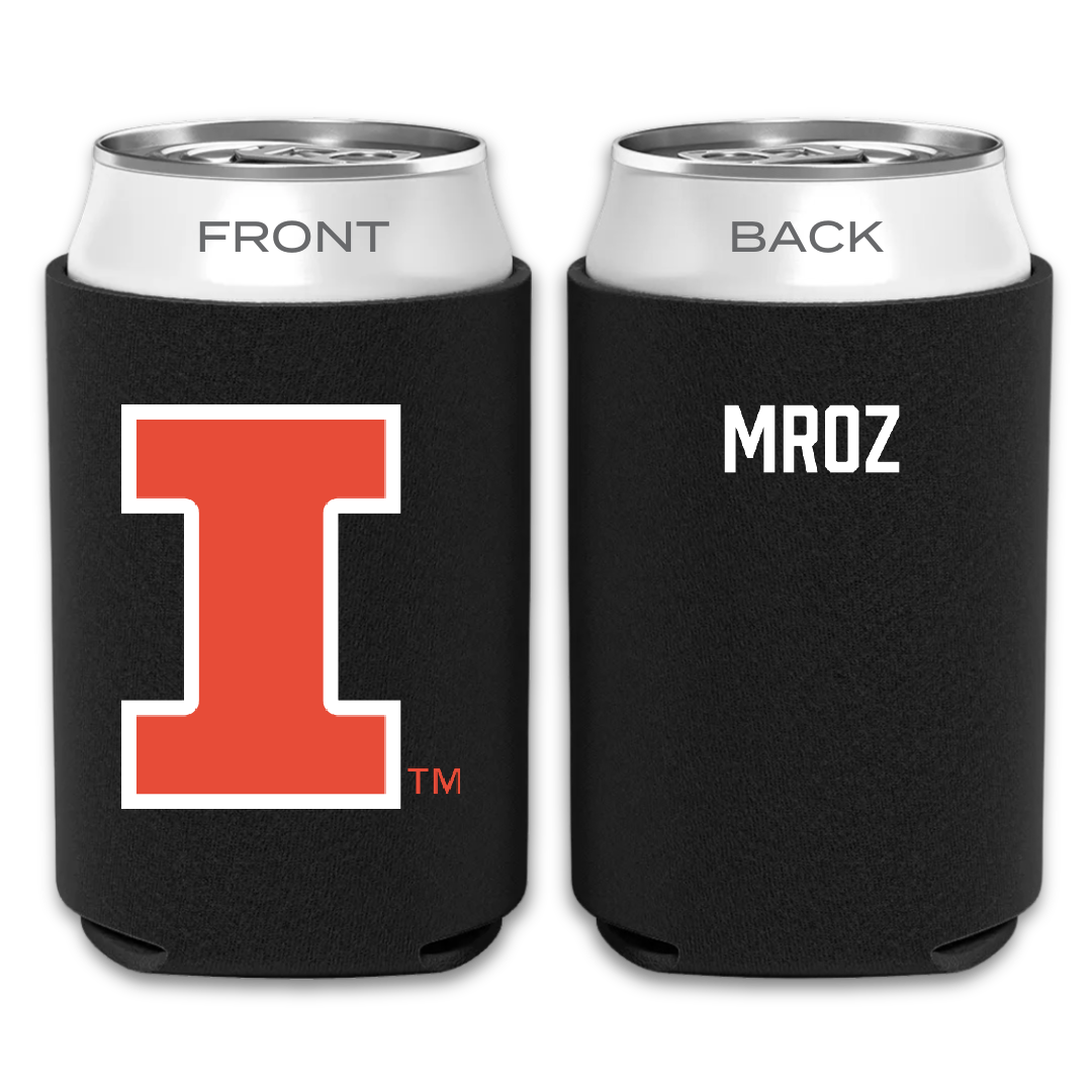 University of Illinois Tennis Black Can Cooler - William Mroz
