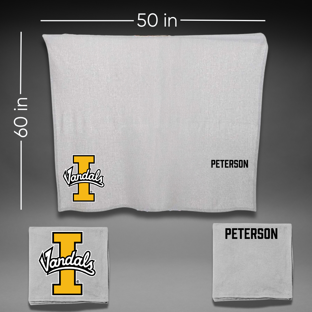 University of Idaho TF and XC Gray Vandals Blanket - Landon Peterson