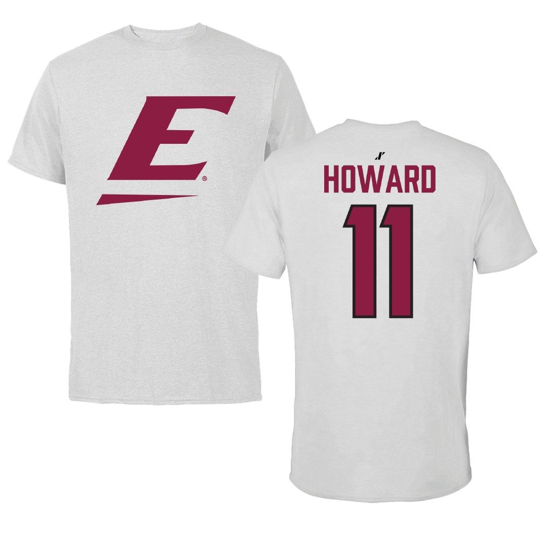 Eastern Kentucky University Football Light Gray Tee - #11 Blake Howard
