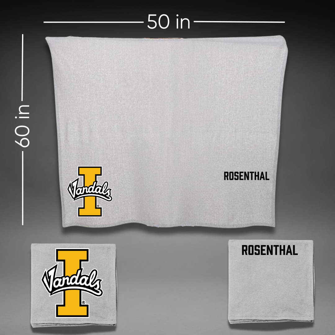 University of Idaho Swimming & Diving Gray Vandals Blanket - Abby Rosenthal
