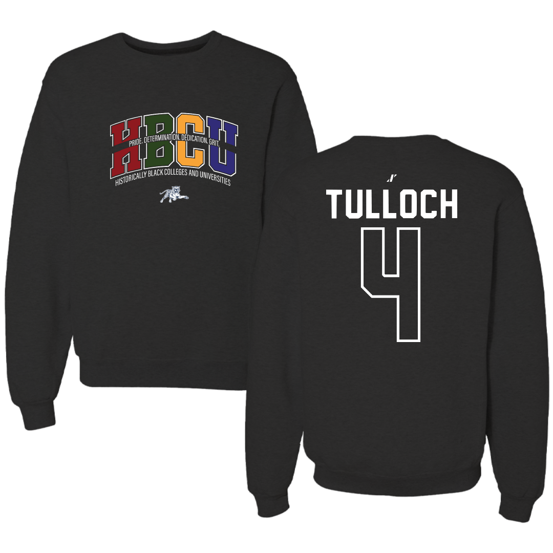 Jackson State University Soccer Black HBCU Crewneck - #4 Kiana Tulloch