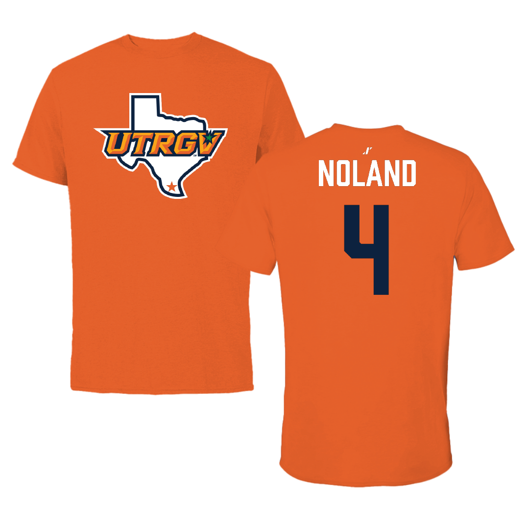 The University of Texas Rio Grande Valley Football Orange State Performance Tee - #4 Xayvion Noland
