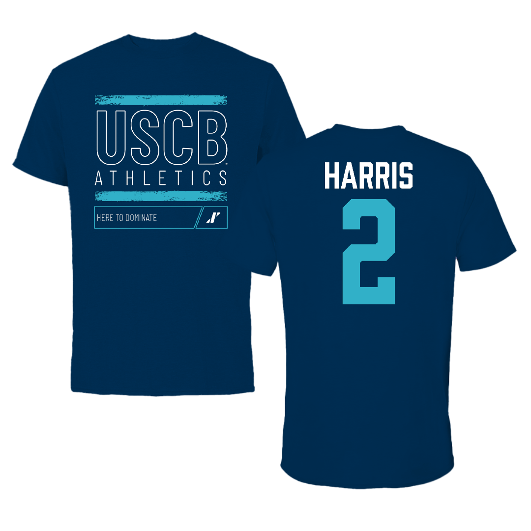 University of South Carolina Beaufort Soccer Navy Dominate Performance Tee - #2 Kennedy Harris