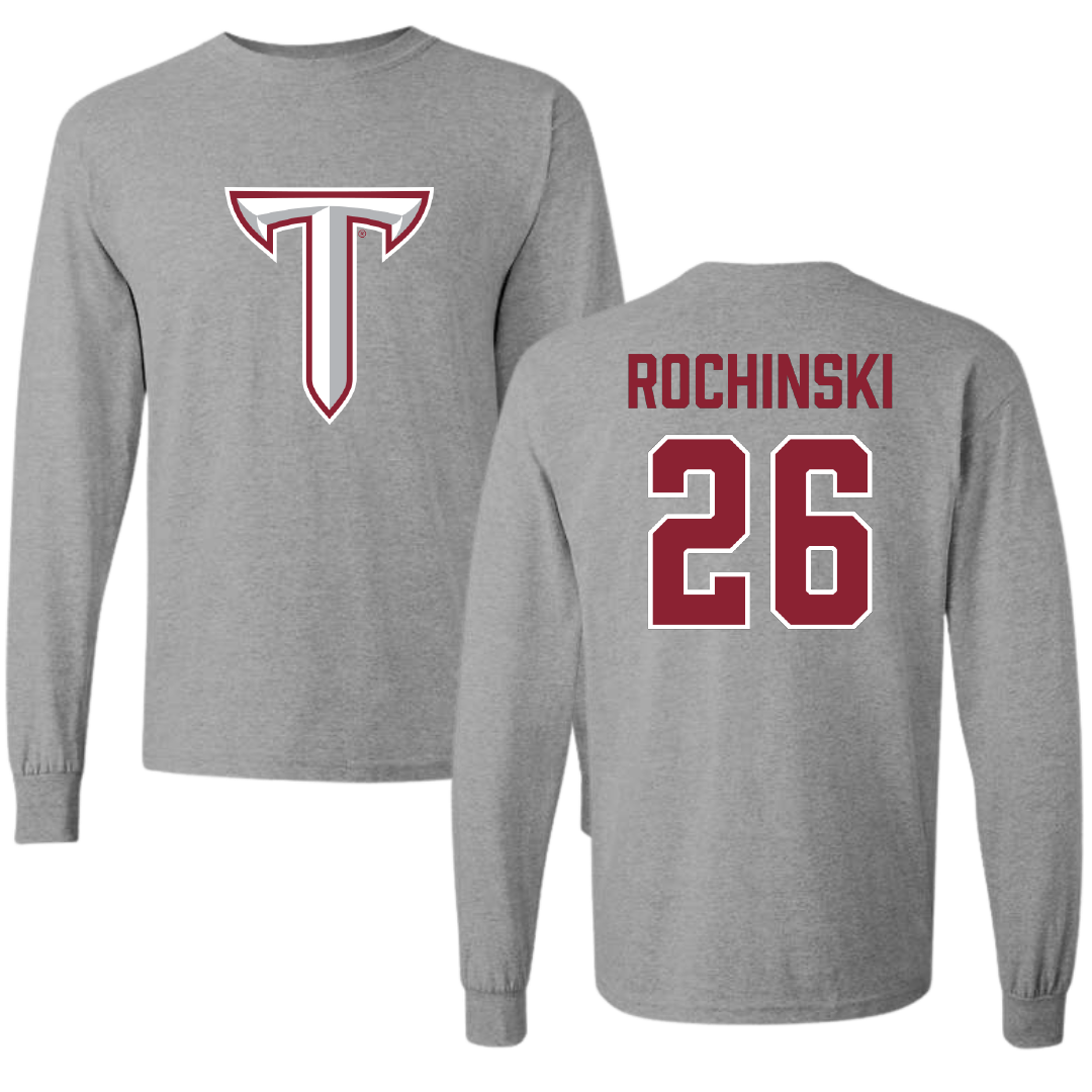 Troy University Softball Sport Gray Long Sleeve - #26 Kalee Rochinski
