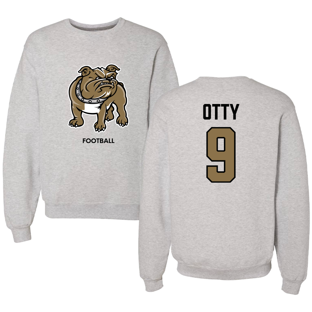 Bryant University Football Light Gray Crewneck - #9 Michael Otty