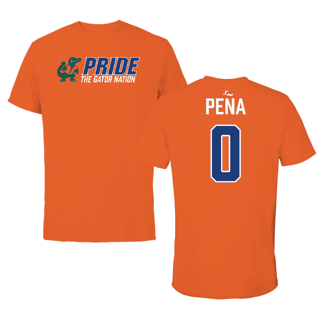 University of Florida Soccer (W) Orange General Tee - #0 Paloma Peña