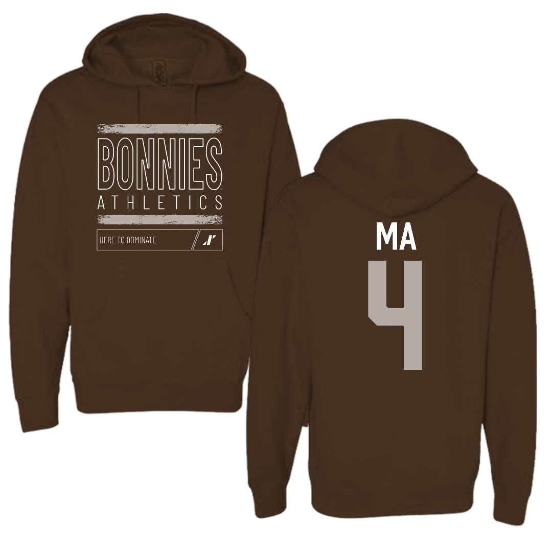 St. Bonaventure University Soccer Brown Dominate Hoodie - #4 Lilly Ma