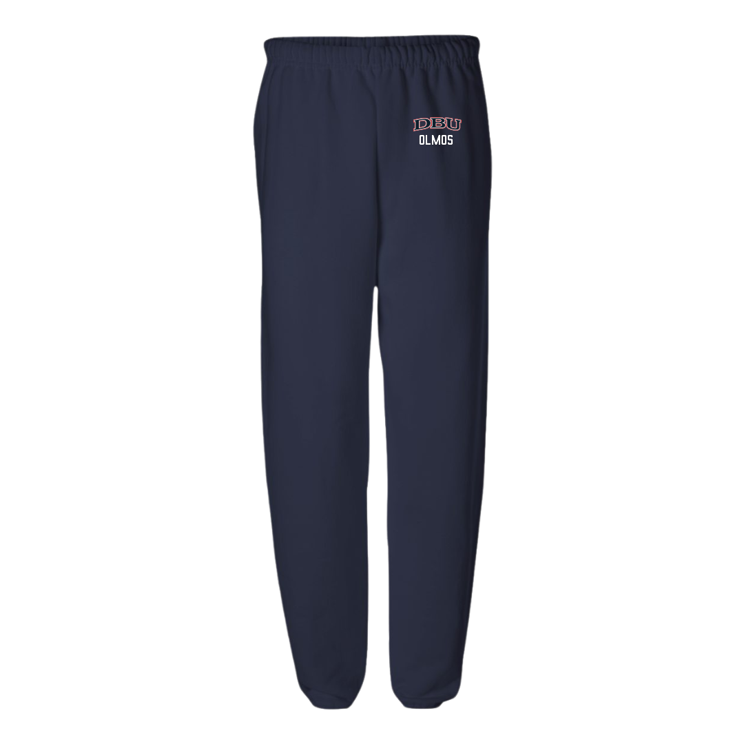 Dallas Baptist University Soccer (W) Navy Sweatpants - #3 Angelina Olmos