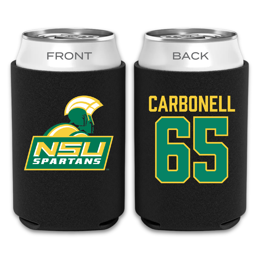Norfolk State University Football Black Can Cooler - #65 Juwuan Carbonell