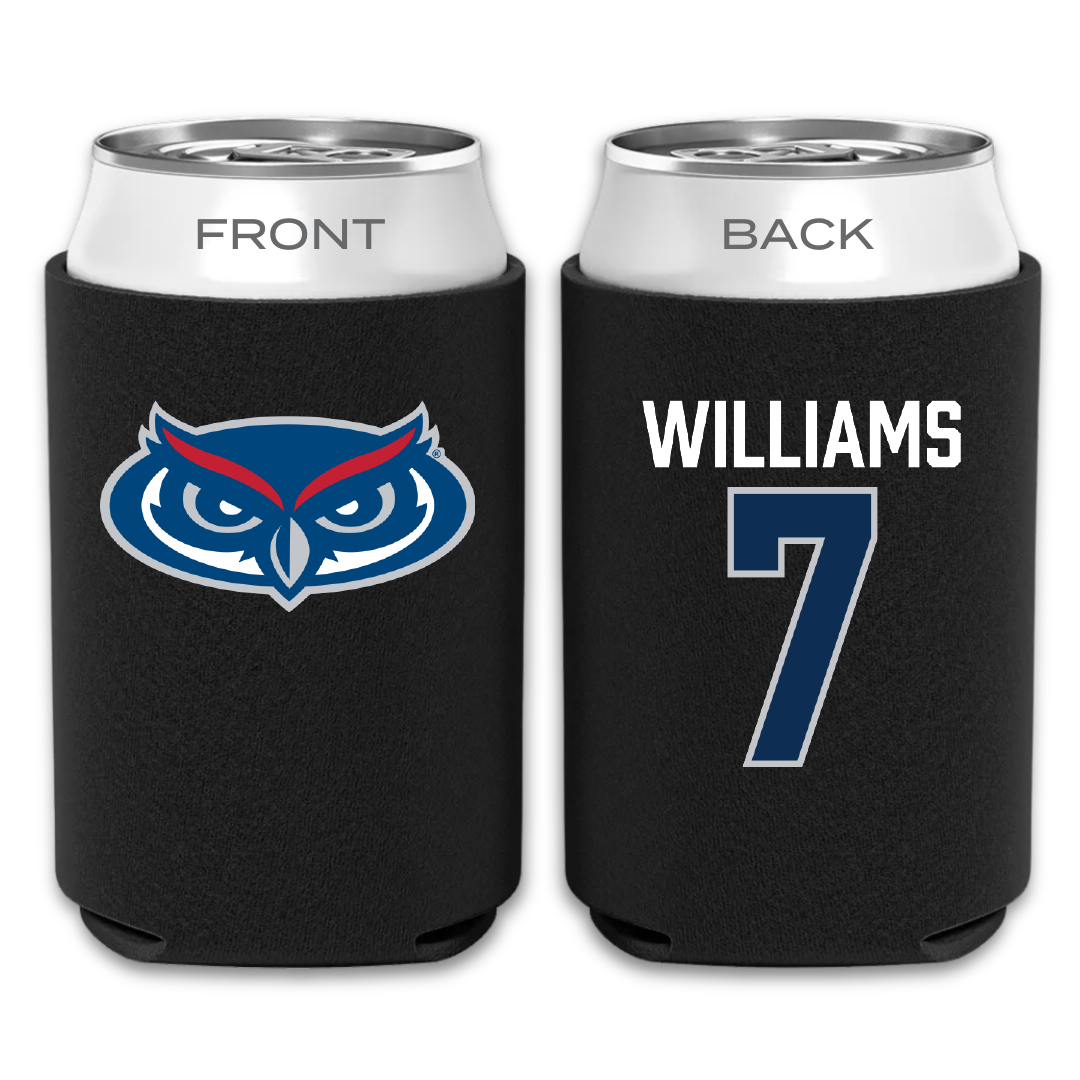 Florida Atlantic University Baseball Black Can Cooler - #7 CJ Williams