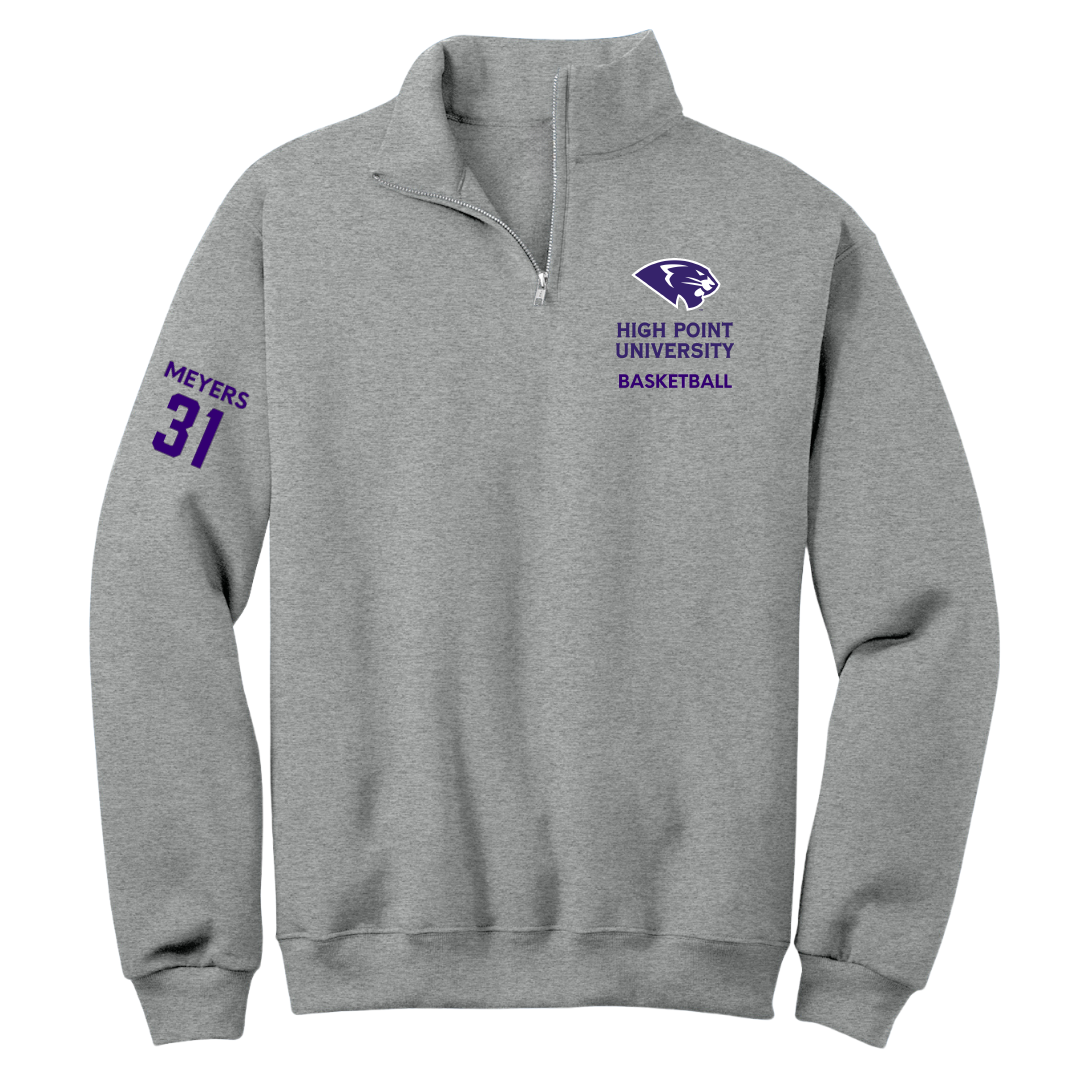 High Point University Basketball (W) Sport Gray Quarter-Zip - #31 Audrey Meyers