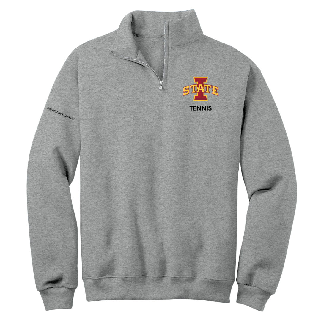 Iowa State University Tennis (W) Sport Gray Quarter-Zip - Anna Supapitch Kuearum