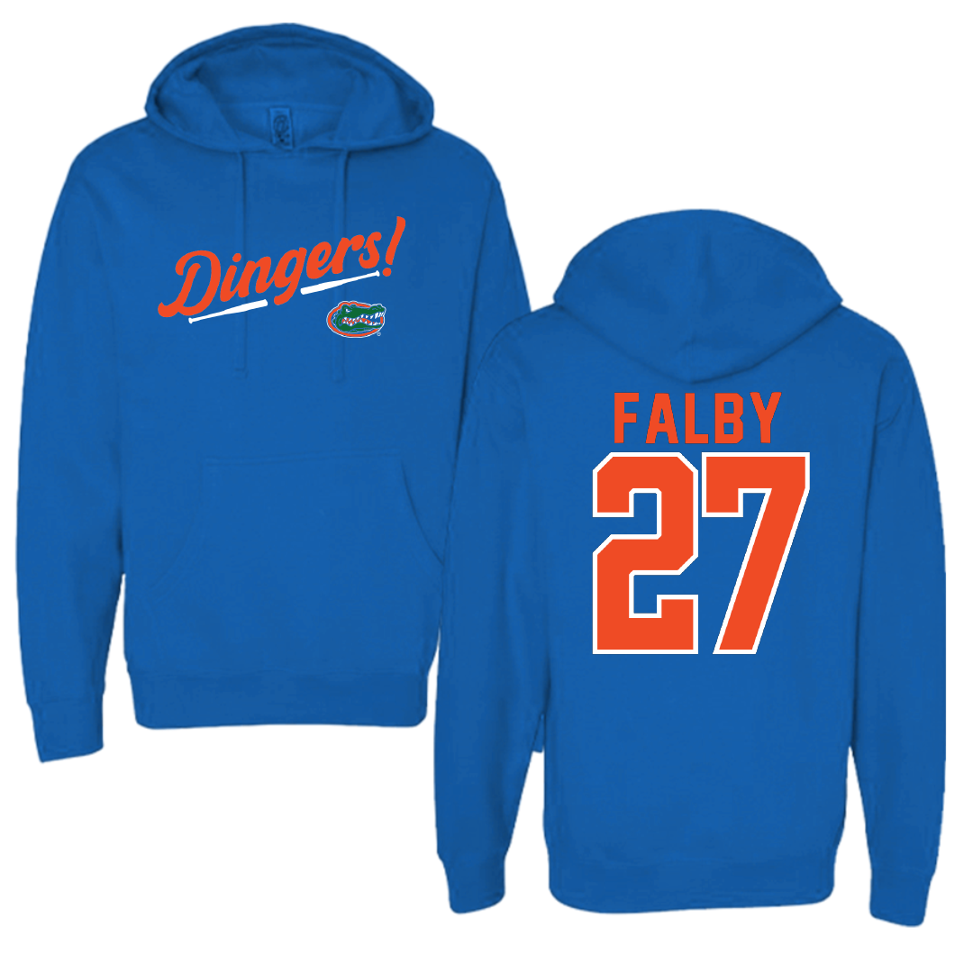 University of Florida Softball Blue Dingers Hoodie - #27 Kendra Falby