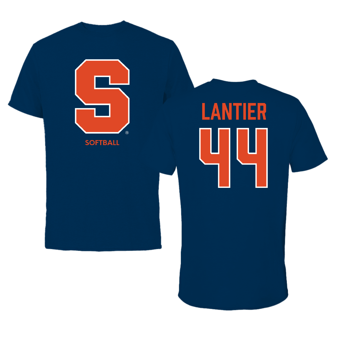 Syracuse University Softball Navy Primary Tee - #44 Gabby Lantier