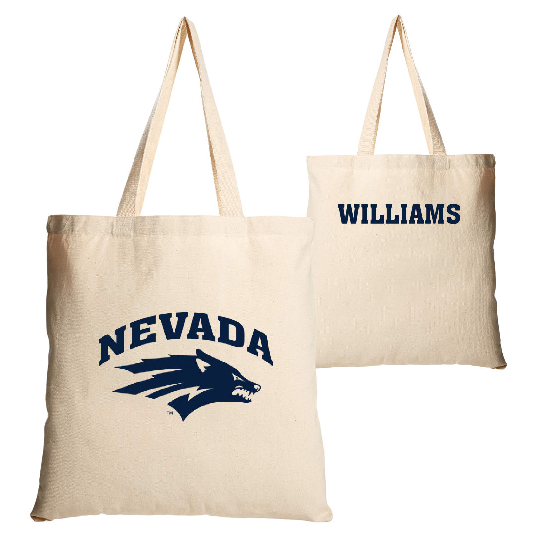 University of Nevada Cheer Tan Canvas Tote Bag - Sophie Williams