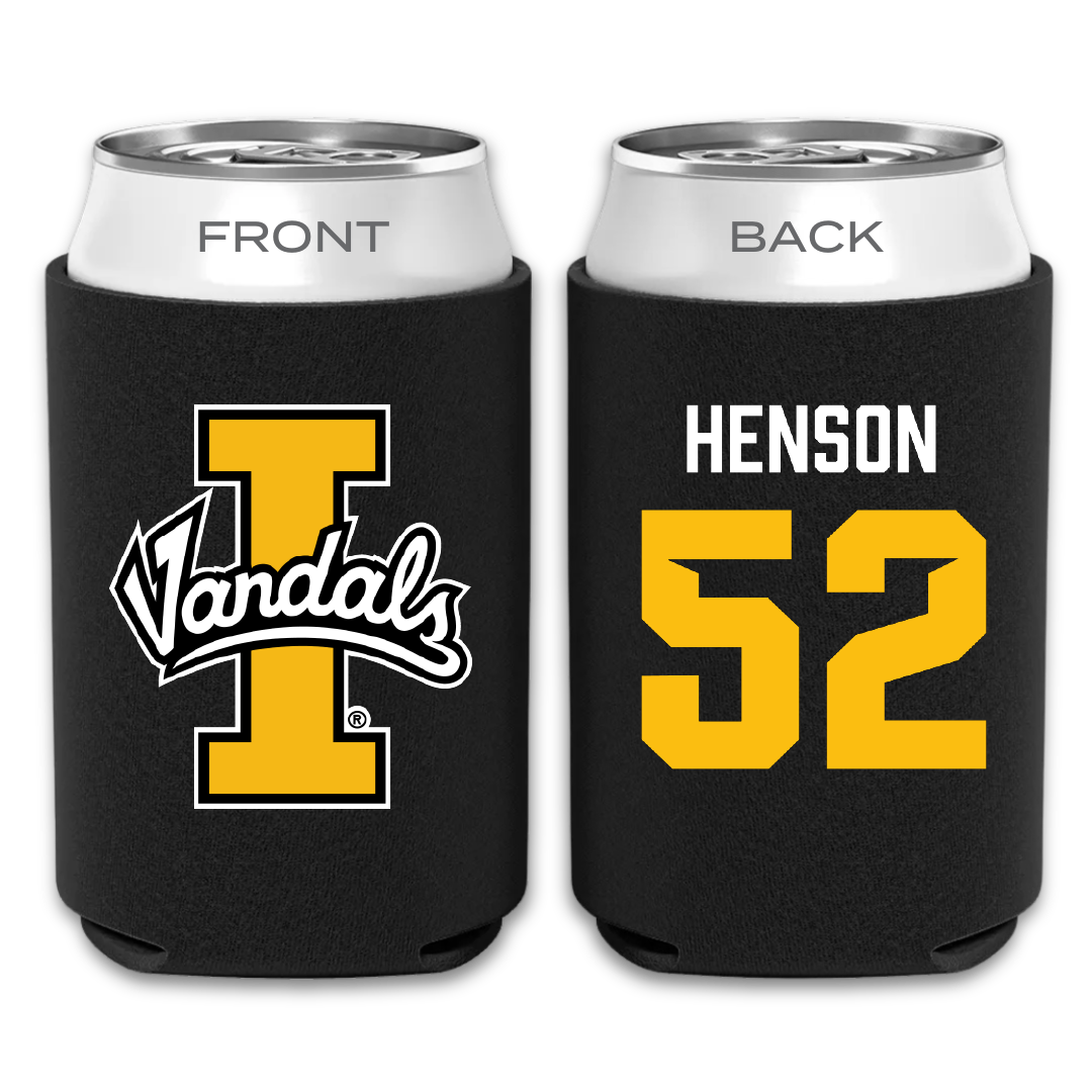 University of Idaho Football Black Can Cooler - #52 Kiegan Henson