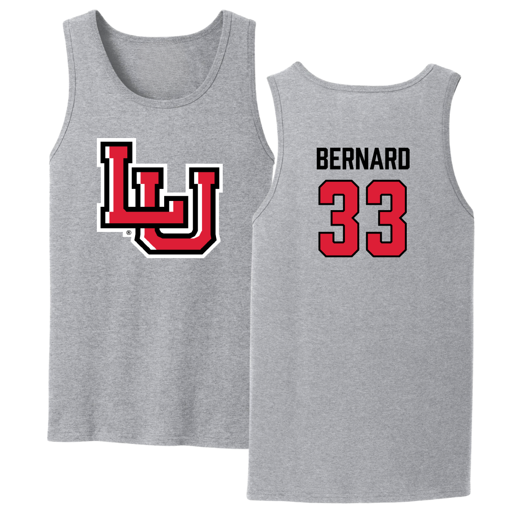 Lamar University Basketball Sport Gray Tank Top - #33 Anaya Bernard