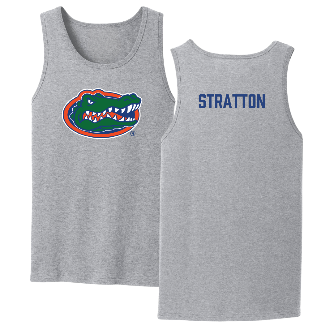 University of Florida TF and XC Sport Gray Tank Top - Matthew Stratton