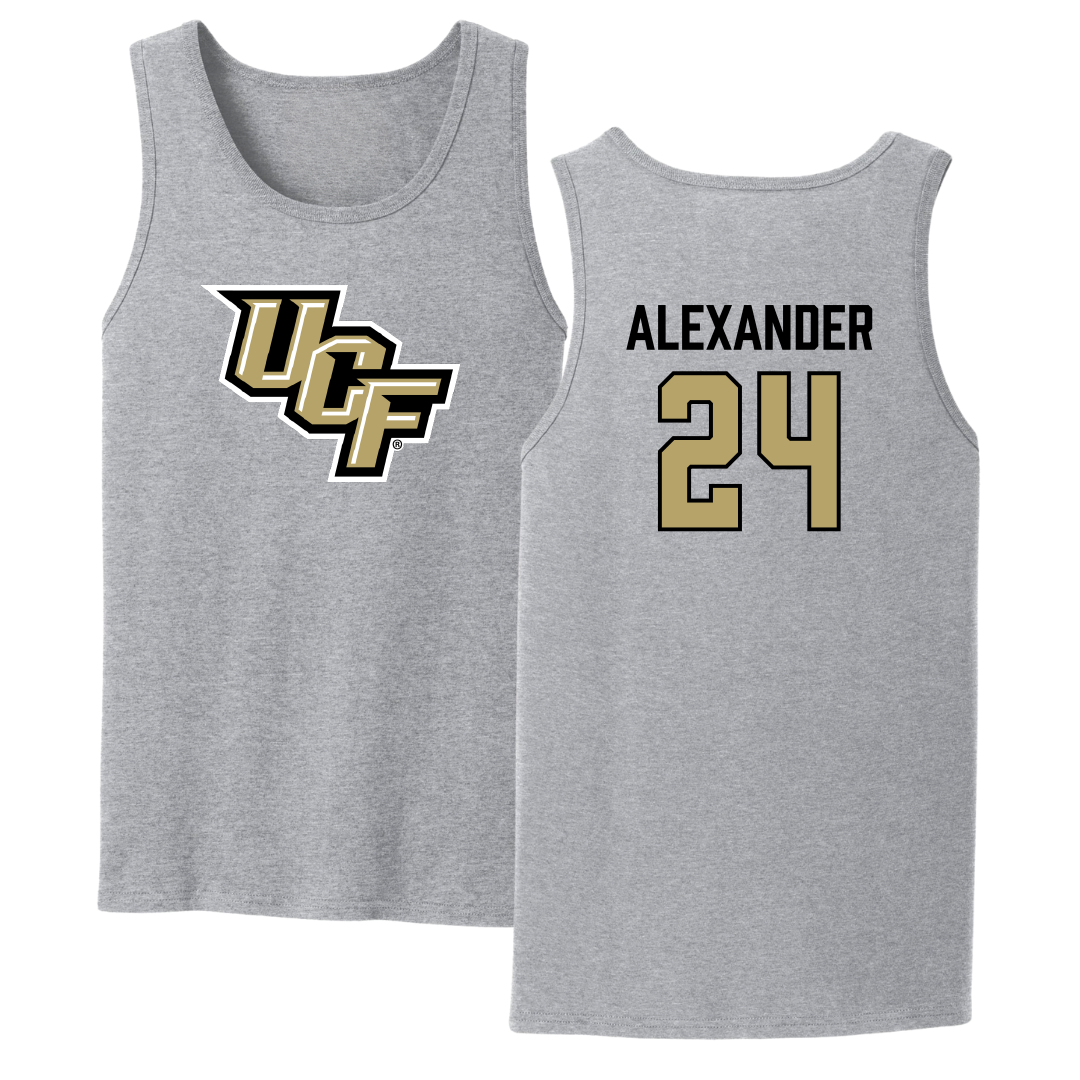 University of Central Florida Football Sport Gray Tank Top - #24 Xe'ree Alexander