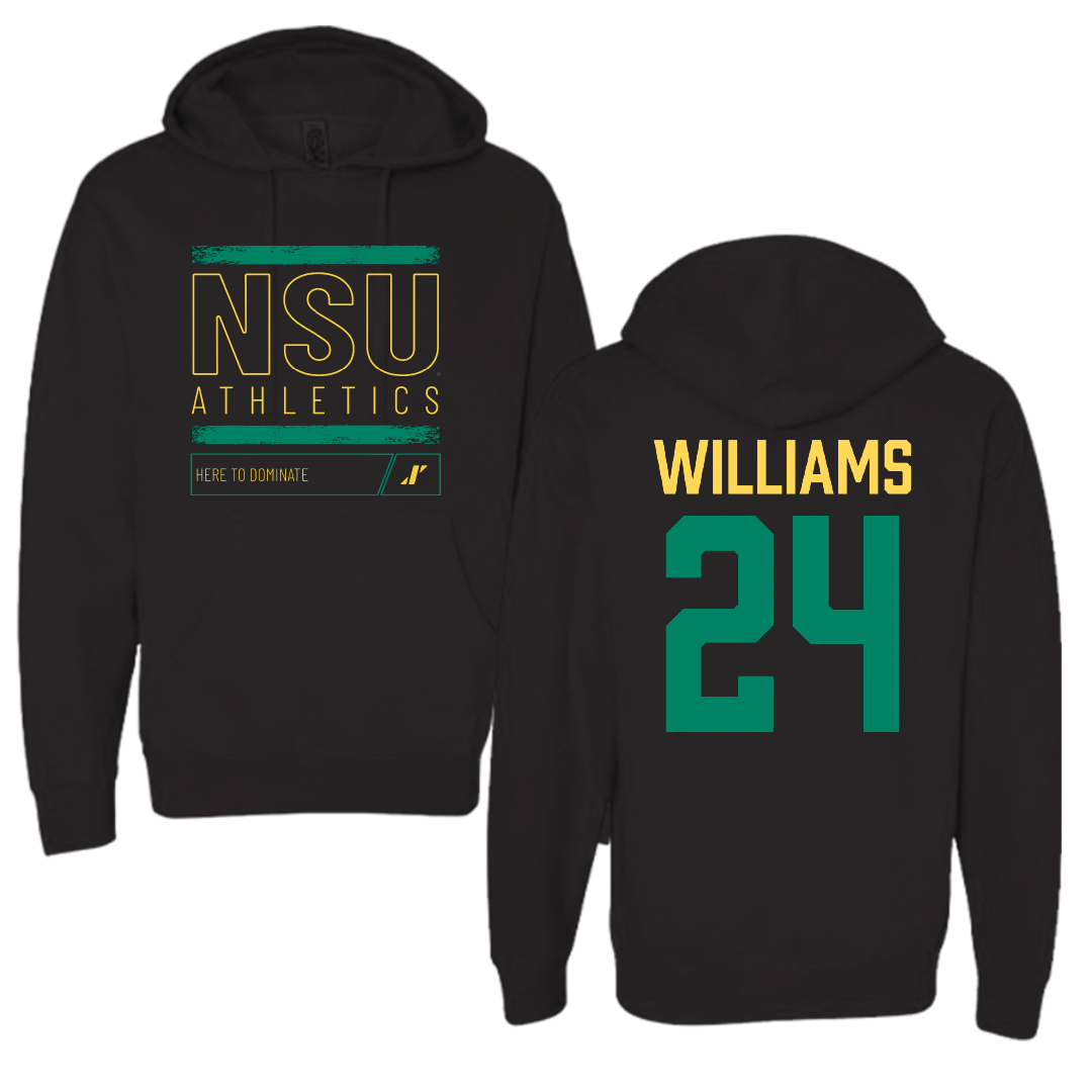 Norfolk State University Basketball Black Dominate Hoodie - #24 Da'naijah Williams