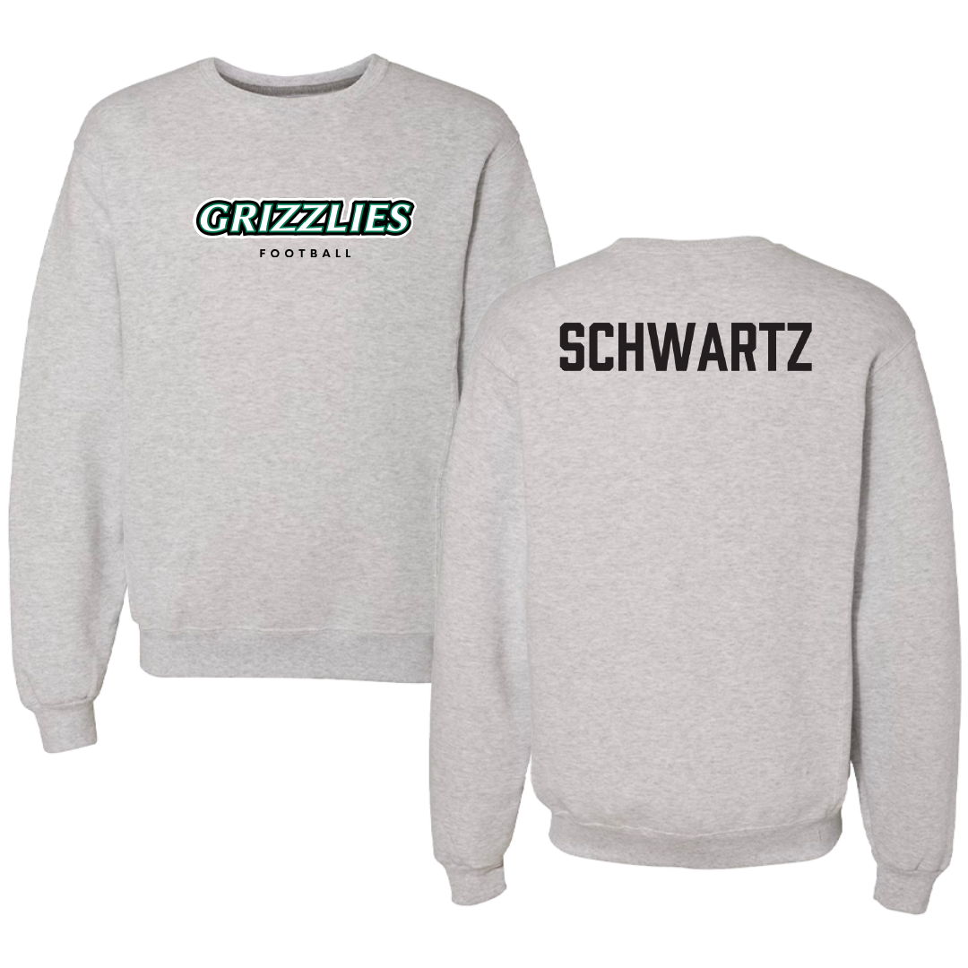 Adams State University Football Gray Grizzlies Crewneck - Jason Schwartz