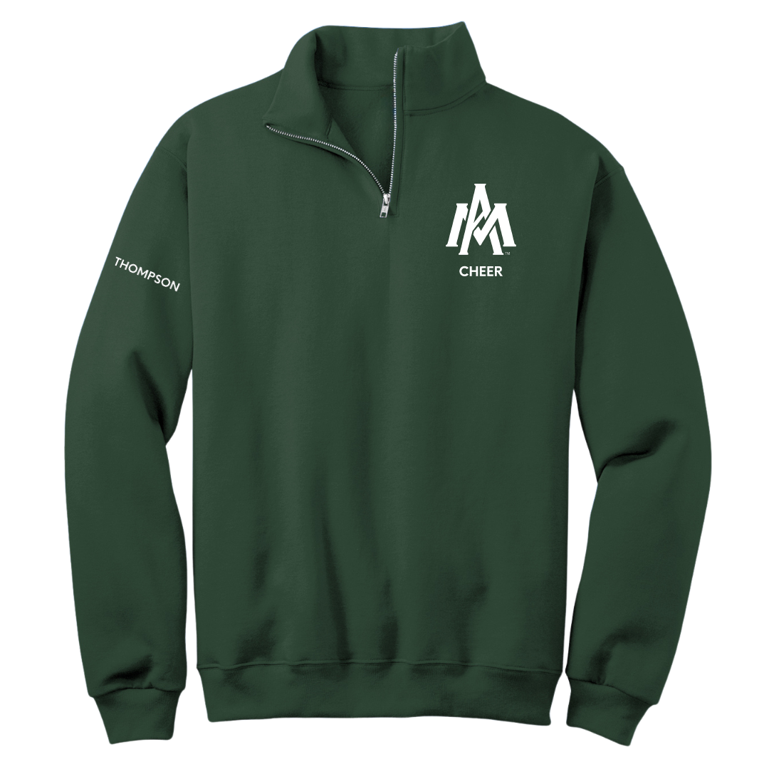 University of Arkansas-Monticello Cheer Forest Green Quarter-Zip - Sarah Thompson