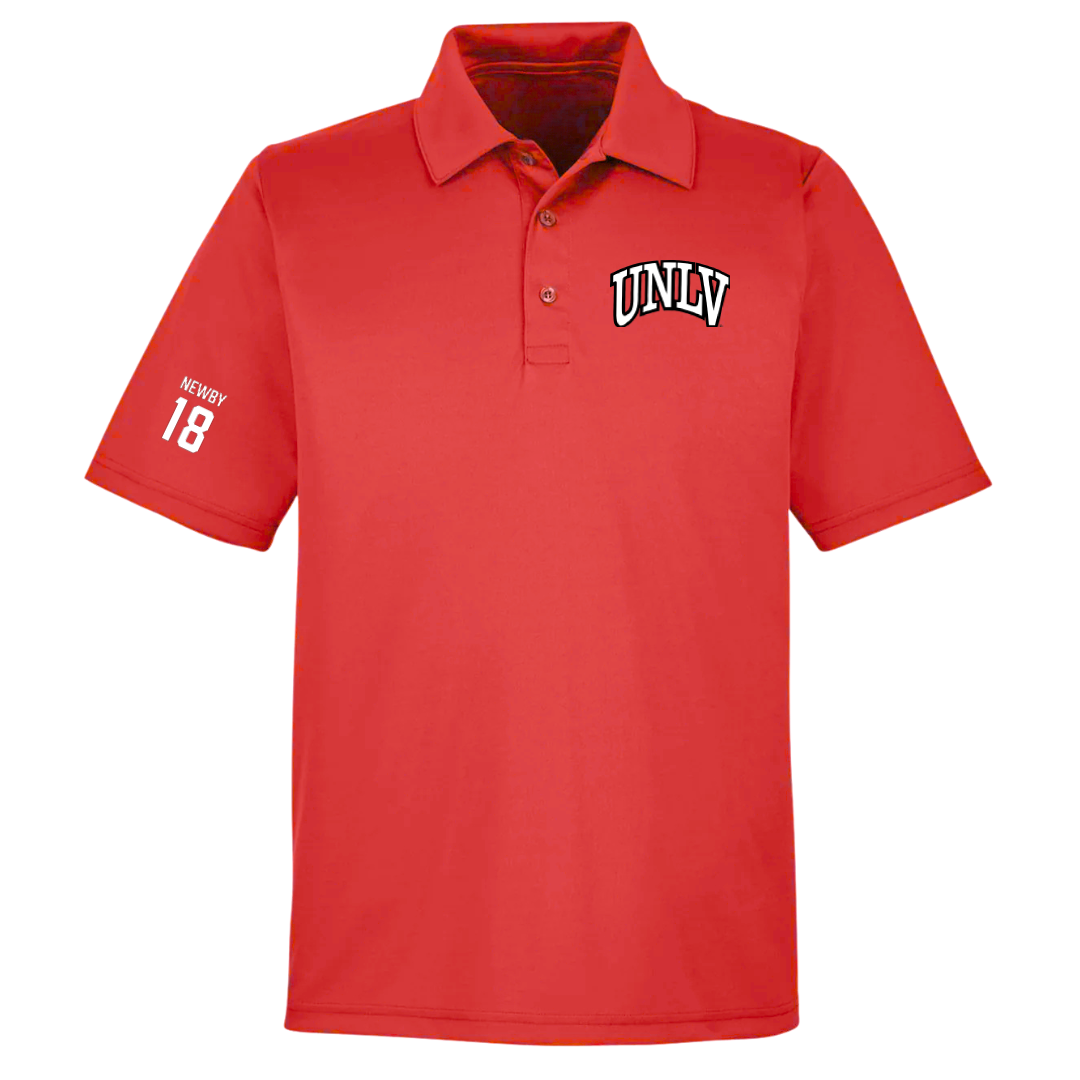 University of Nevada-Las Vegas Soccer (W) Red Polo - #18 Gianna Newby