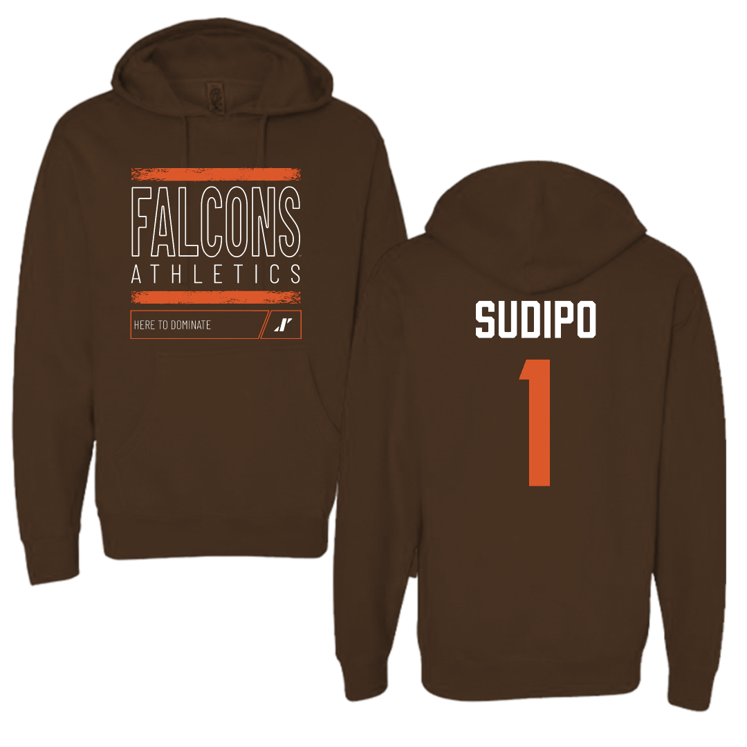 Bowling Green State University Football Brown Dominate Hoodie - #1 Mateo Sudipo