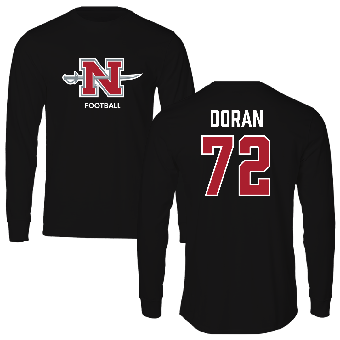 Nicholls State University Football Black Mascot Long Sleeve - #72 Seth Doran