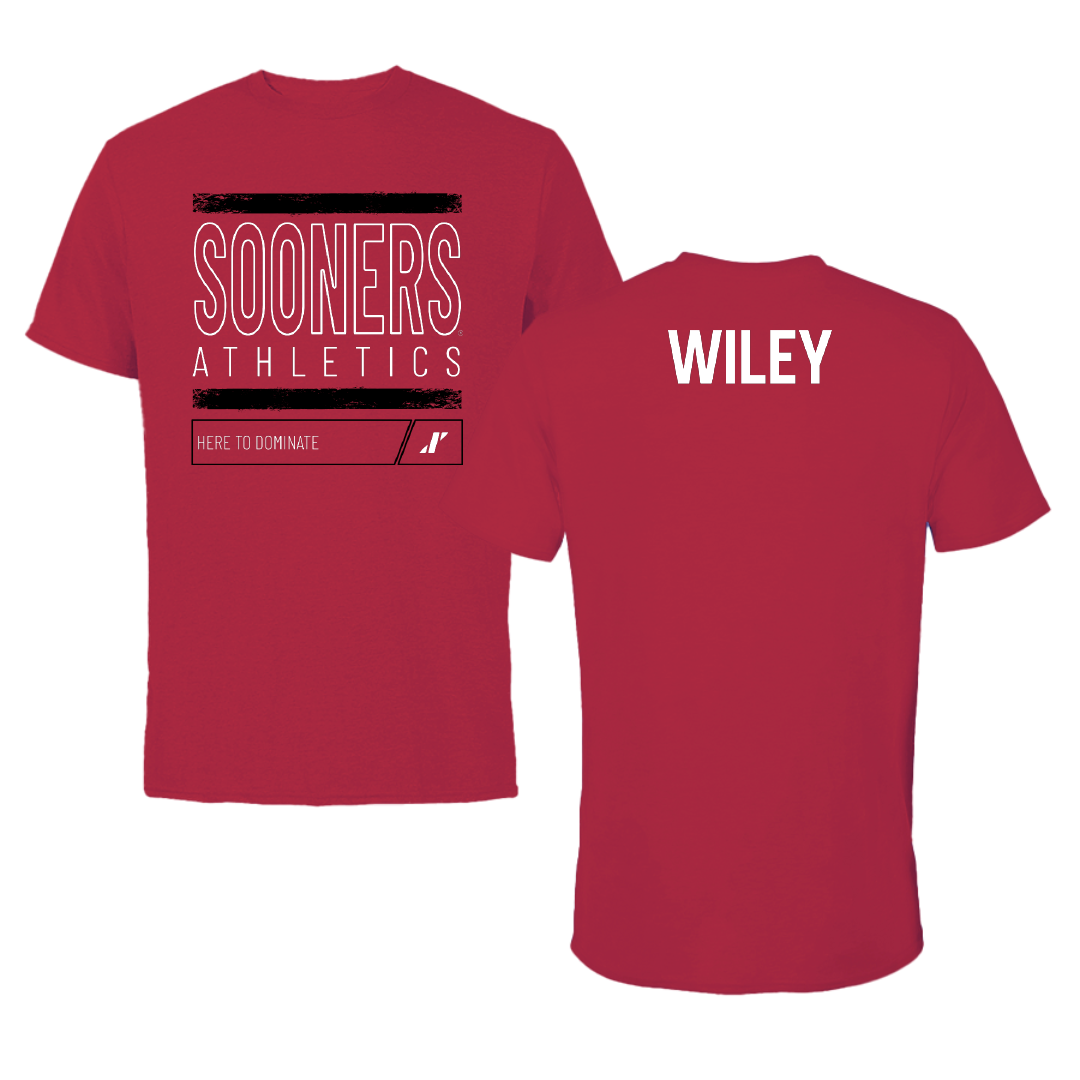 University of Oklahoma Wrestling Crimson Dominate Tee - John Wiley