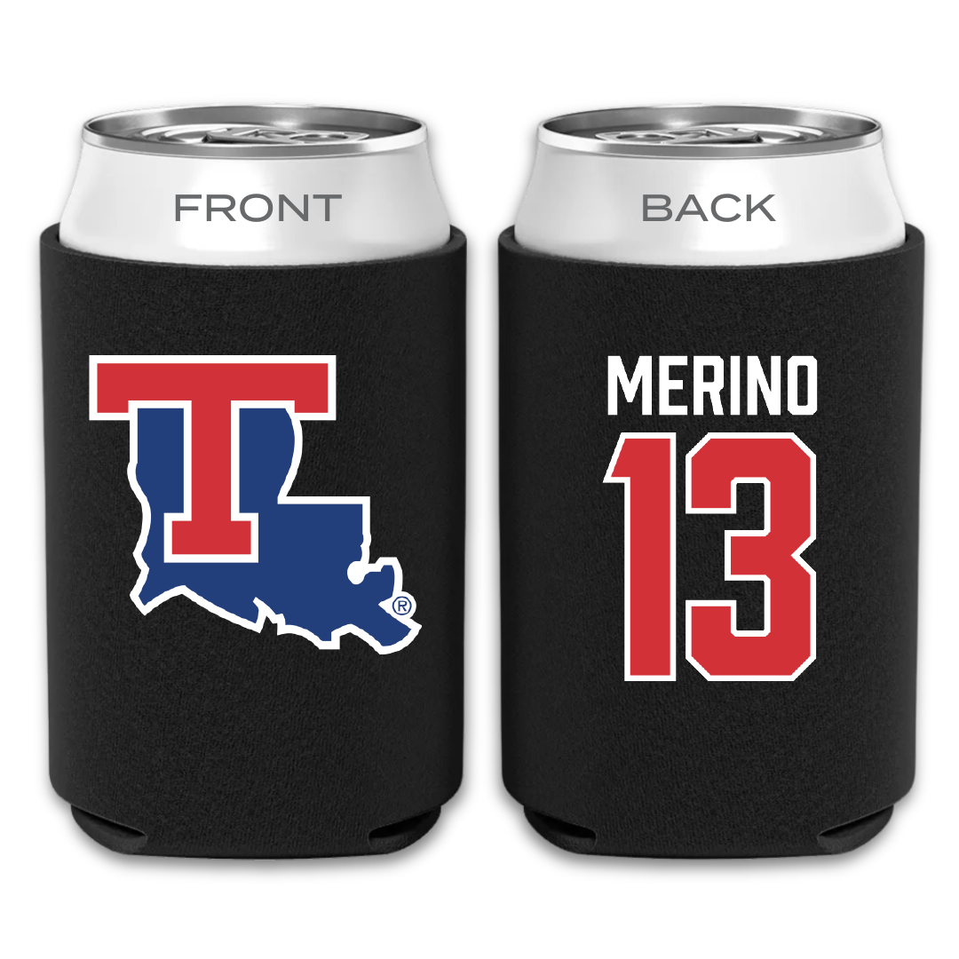 Louisiana Tech University Soccer Black Can Cooler - #13 Dakota Merino