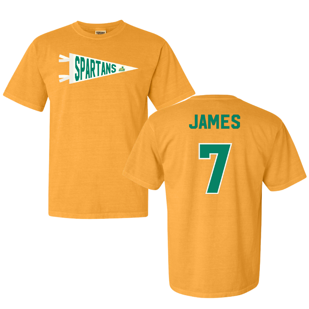 Norfolk State University Football Gold Pennant Comfort Colors Tee - #7 Nolan James