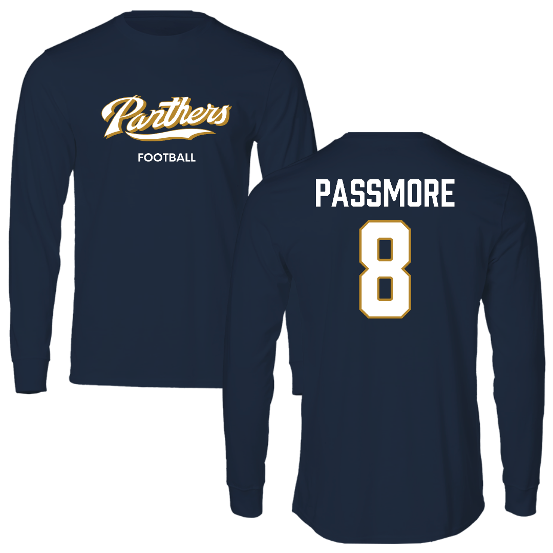 Florida International University Football Navy Long Sleeve - #8 Jeramy Passmore