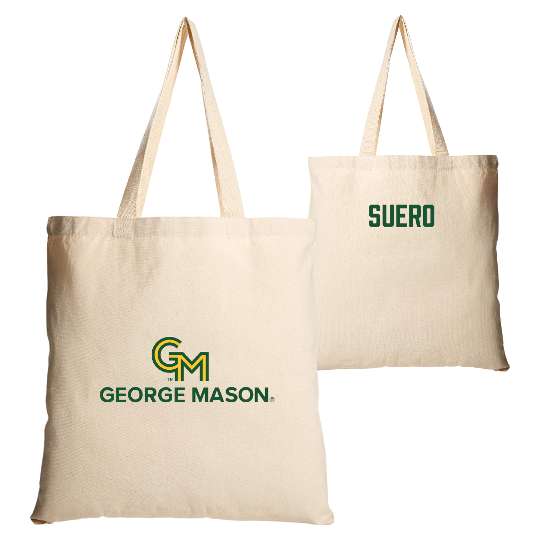 George Mason University TF and XC Tan Canvas Tote Bag - Mia Suero