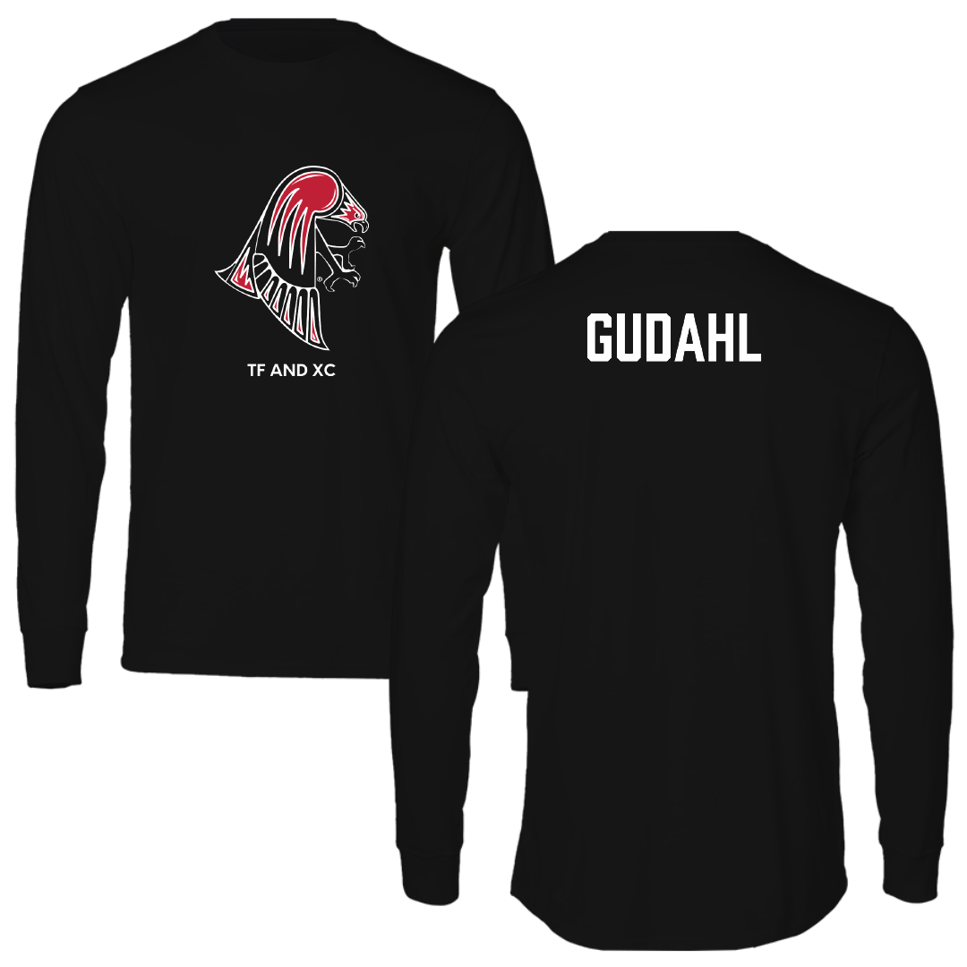 University of Wisconsin-River Falls TF and XC Black Mascot Performance Long Sleeve - Emma Gudahl