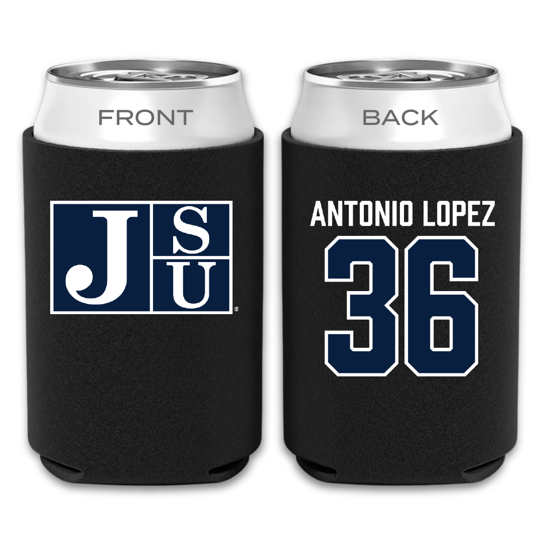 Jackson State University Soccer Black Can Cooler - #36 Karime Antonio Lopez