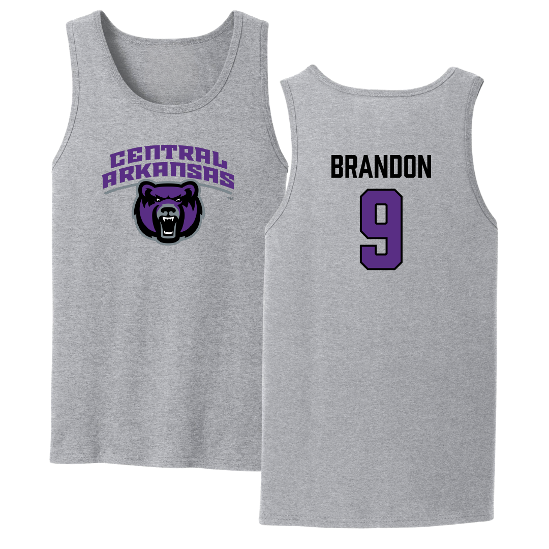 University of Central Arkansas Softball Sport Gray Tank Top - #9 Trinity Brandon