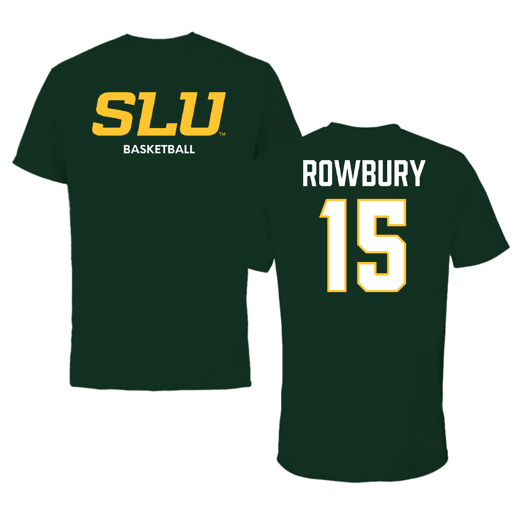Southeastern Louisiana University Basketball (M) Forest Green Performance Tee - #15 Brody Rowbury