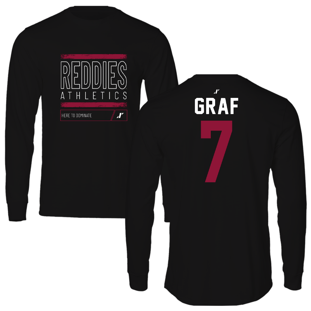 Henderson State University Baseball Black Dominate Long Sleeve - #7 Ty Graf