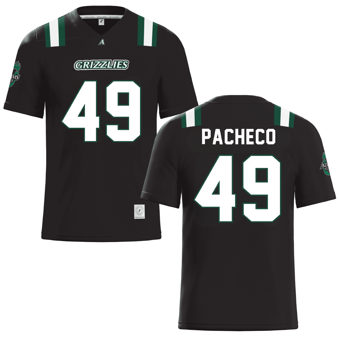 Adams State University Black Football Jersey - #49 Quinton Pacheco