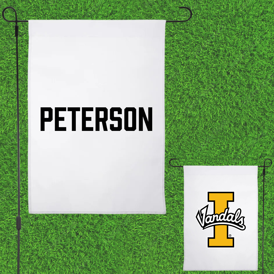 University of Idaho TF and XC White Garden Flag - Landon Peterson