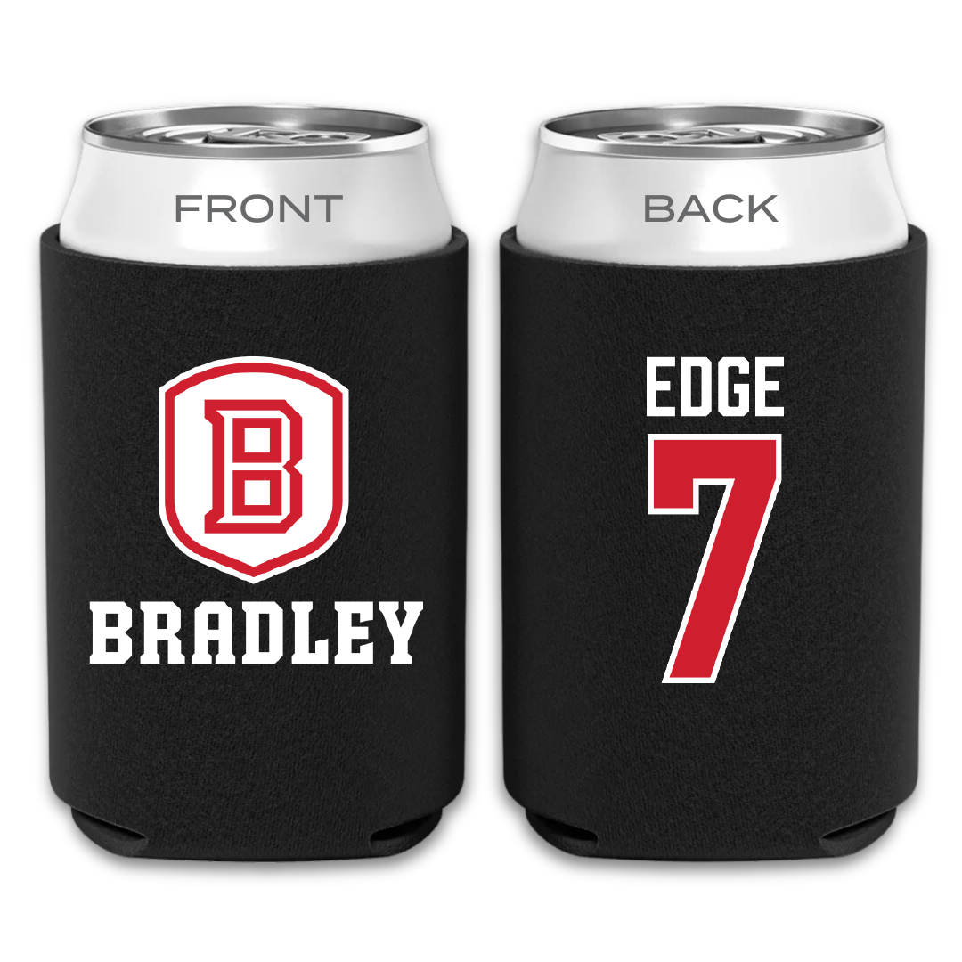 Bradley University Baseball Black Can Cooler - #7 Anthony Edge