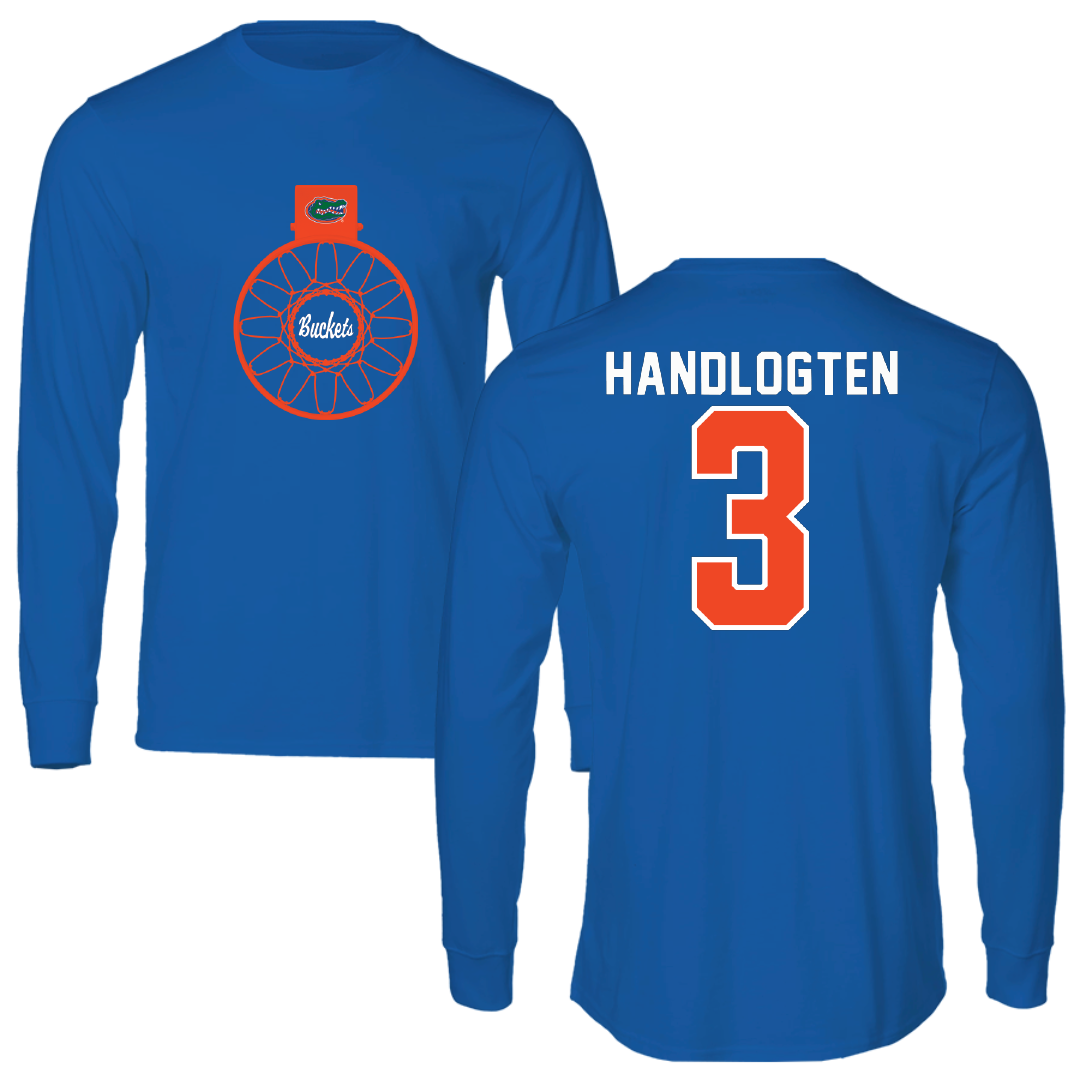 University of Florida Basketball Blue Buckets Performance Long Sleeve - #3 Micah Handlogten
