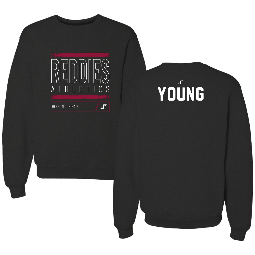 Henderson State University Cheer Black Dominate Crewneck - Gracie Young