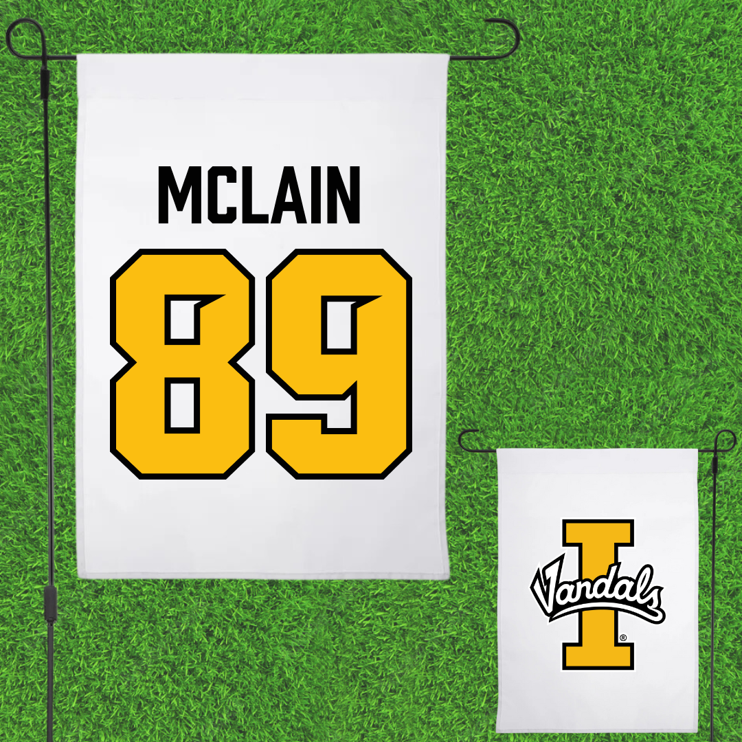 University of Idaho Football White Garden Flag - #89 Matyus McLain