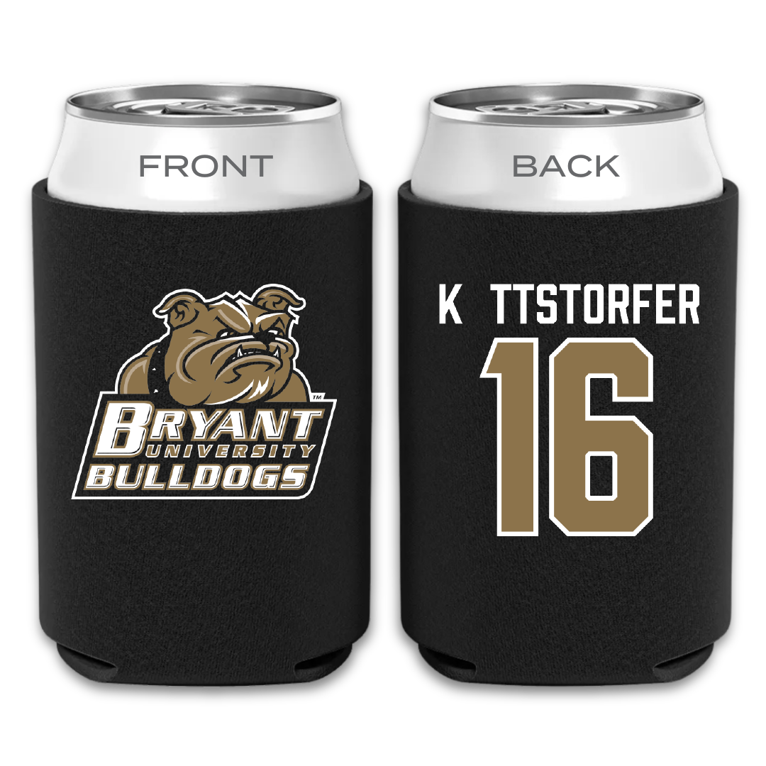 Bryant University Football Black Can Cooler - #16 Lukas Köttstorfer