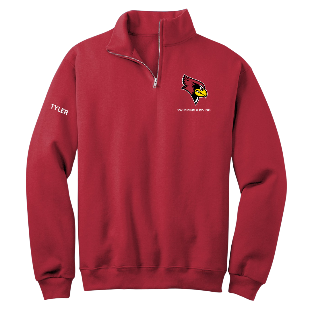 Illinois State University Swimming & Diving Red Quarter-Zip - Chloe Tyler