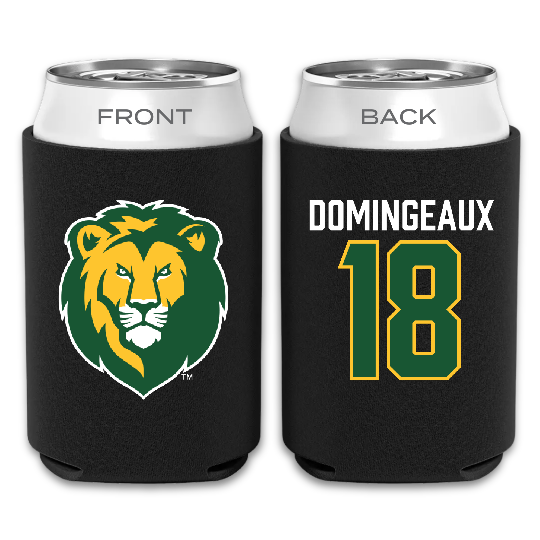 Southeastern Louisiana University Football Black Can Cooler - #18 Jaylon Domingeaux